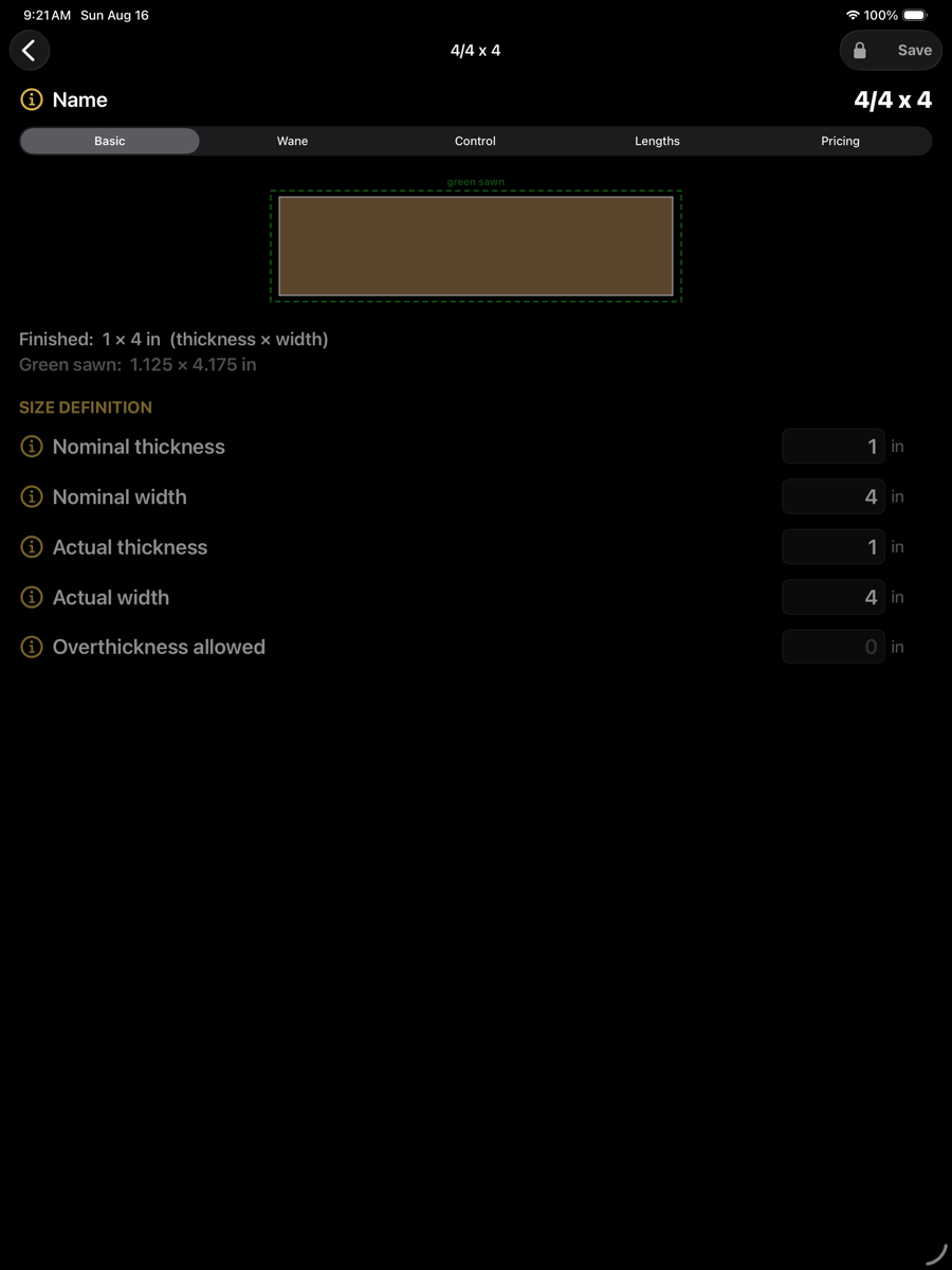 Basic product definition