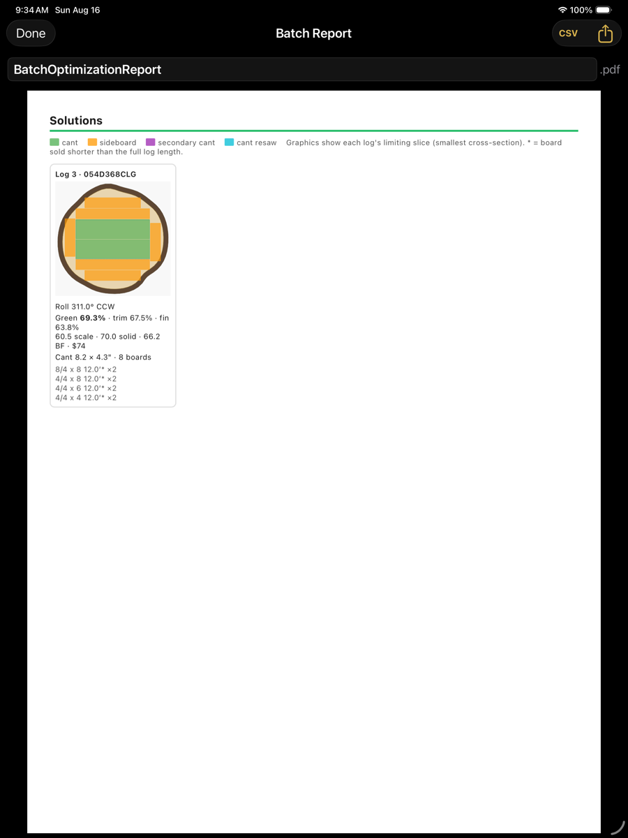 Batch report page 2